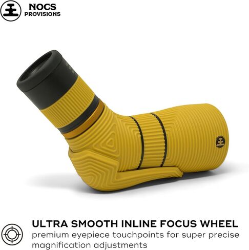 Nocs Provisions Lite View 9-27x56mm Spotting Scope – Compact, Fully Multi-Coated, Anti-Scratch Optics for Adults & Kids, Ideal for Bird Watching, Hiking, Wildlife & Outdoor Travel - Ochre Yellow in Saudi Arabia