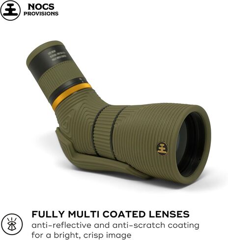 Nocs Provisions Lite View 9-27x56mm Spotting Scope – Compact, Fully Multi-Coated, Anti-Scratch Optics for Adults & Kids, Ideal for Bird Watching, Hiking, Wildlife & Outdoor Travel - Ochre Yellow in Saudi Arabia