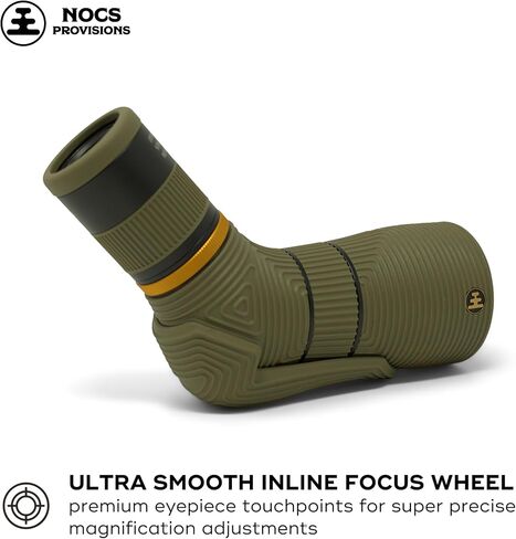 Nocs Provisions Lite View 9-27x56mm Spotting Scope – Compact, Fully Multi-Coated, Anti-Scratch Optics for Adults & Kids, Ideal for Bird Watching, Hiking, Wildlife & Outdoor Travel - Ochre Yellow in Saudi Arabia