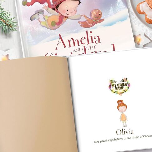 Personalized Christmas Book for Kids - Gingerbread Adventure Keepsake, Children's Christmas Books & Baby Christmas Gifts, Unique Holiday Story in Saudi Arabia