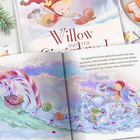 Personalized Christmas Book for Kids - Gingerbread Adventure Keepsake, Children's Christmas Books & Baby Christmas Gifts, Unique Holiday Story in Saudi Arabia