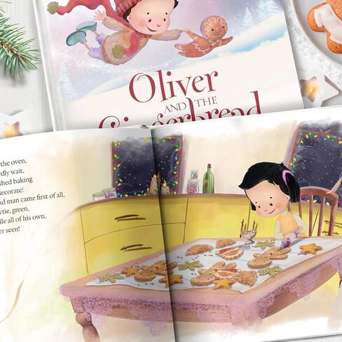Personalized Christmas Book for Kids - Gingerbread Adventure Keepsake, Children's Christmas Books & Baby Christmas Gifts, Unique Holiday Story in Saudi Arabia