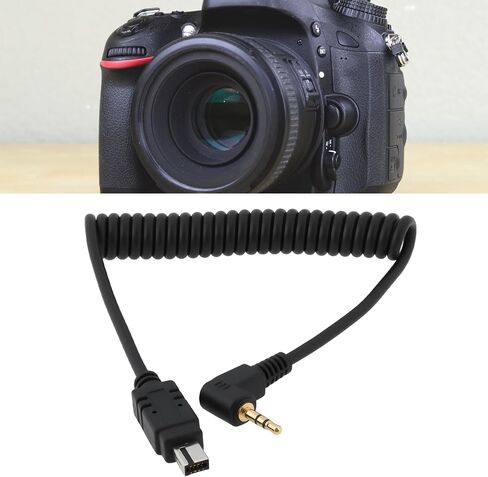 2cps Camera Remote Shutter Cable 2.5mm to N3 Connector Compatible with Nikon D600 D90 D5100 D3200 D7000 D3100 in Saudi Arabia