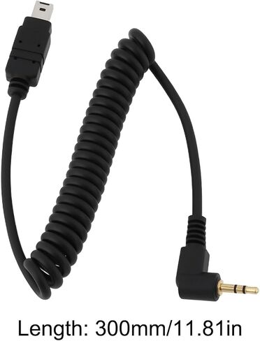 2cps Camera Remote Shutter Cable 2.5mm to N3 Connector Compatible with Nikon D600 D90 D5100 D3200 D7000 D3100 in Saudi Arabia