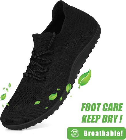 أحذية واسعة عند الأصابع للنساء أحذية رياضية شبكية قابلة للتنفس أحذية مشي نسائية بسيطة حافية القدم أحذية كاجوال مريحة in Kuwait