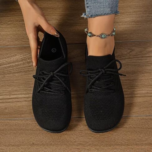 أحذية واسعة عند الأصابع للنساء أحذية رياضية شبكية قابلة للتنفس أحذية مشي نسائية بسيطة حافية القدم أحذية كاجوال مريحة in Kuwait