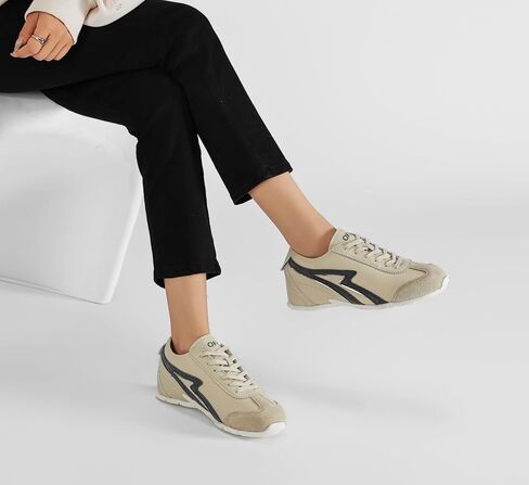 OFG Women's Retro Fashion Sneakers Thin Sole Casual Comfortable Walking Shoes Lightweight Tennis Trainers for Running Gym Workout in Saudi Arabia