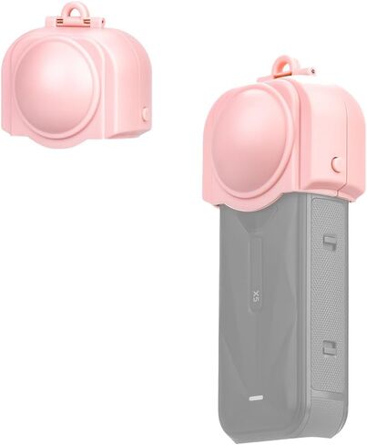 CAPART ABS Lens Cap for Insta360 X5 Camera, Lens Protective Cover Scratch-Proof Dust-Proof Lens Protector Guard (Pink) in Saudi Arabia