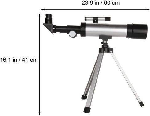 TEHAUX 360mm/50mm تلسكوب فلكي عالي التكبير للأطفال المبتدئين مع حامل ثلاثي القوائم SR4mm وعدسات H20mm لمشاهدة النجوم واستكشاف القمر in Saudi Arabia