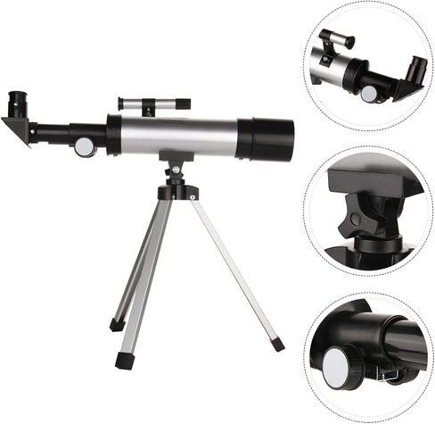 TEHAUX 360mm/50mm تلسكوب فلكي عالي التكبير للأطفال المبتدئين مع حامل ثلاثي القوائم SR4mm وعدسات H20mm لمشاهدة النجوم واستكشاف القمر in Saudi Arabia