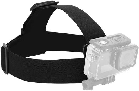 Adjustable Elastic Headband Head Strap Belt Mount Camera Accessory for Action Sport, Nylon Strap, Easy Installation Tools in Saudi Arabia