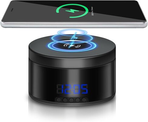 4K Wireless Security Cameras with Motion Activated，2025 Security WiFi Camera in 15W Fast Wireless Charger with 240° Viewing Angle，Nanny Cam for Home Indoor Security (2.4G) in Saudi Arabia