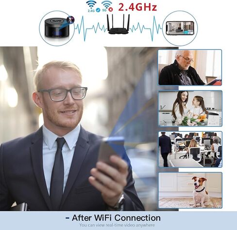 4K Wireless Security Cameras with Motion Activated，2025 Security WiFi Camera in 15W Fast Wireless Charger with 240° Viewing Angle，Nanny Cam for Home Indoor Security (2.4G) in Saudi Arabia