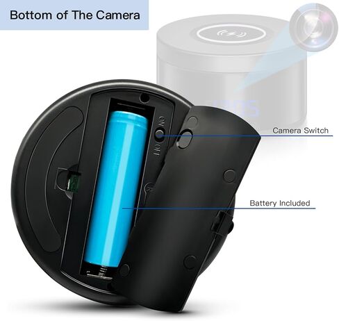4K Wireless Security Cameras with Motion Activated，2025 Security WiFi Camera in 15W Fast Wireless Charger with 240° Viewing Angle，Nanny Cam for Home Indoor Security (2.4G) in Saudi Arabia