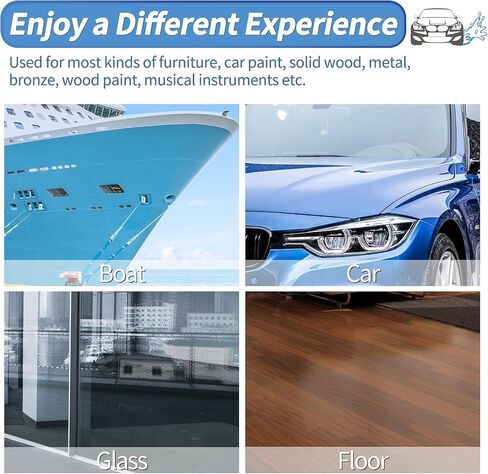 OTUAYAUTO 24PCS 5-6 Inch Car Polisher Bonnet - 12 Microfiber, 6 Non-Woven Fabric, 4 Woolen, 2 Cotton Auto Polishing Bonnets, for Orbital Buffer Polisher in Saudi Arabia