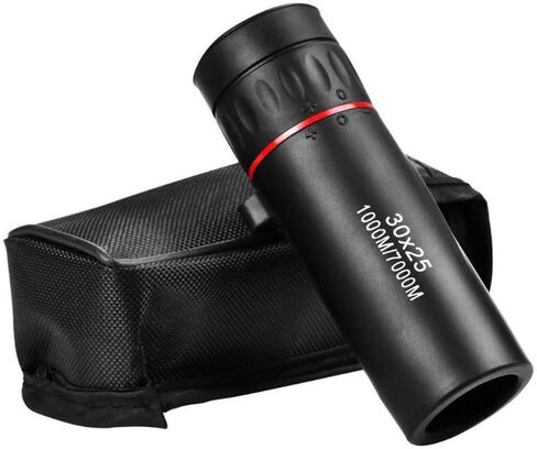 30x25 Mini Monocular Pockets Monocular Handheld Telescope with Carrying Bag for Hiking Camping Wildlife Observation Moon Sports Game Concert Watching in Saudi Arabia