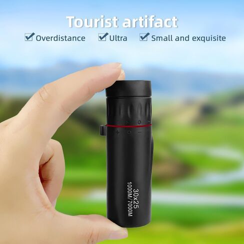 30x25 Mini Monocular Pockets Monocular Handheld Telescope with Carrying Bag for Hiking Camping Wildlife Observation Moon Sports Game Concert Watching in Saudi Arabia