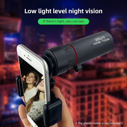 30x25 Mini Monocular Pockets Monocular Handheld Telescope with Carrying Bag for Hiking Camping Wildlife Observation Moon Sports Game Concert Watching in Saudi Arabia