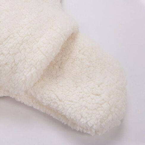 TOPINCN Baby Onesie White Goose لطيف دافئ عملي من الصوف والبوليستر بذلة صديقة للبشرة للأطفال حديثي الولادة من الصوف لفصل الشتاء in Kuwait