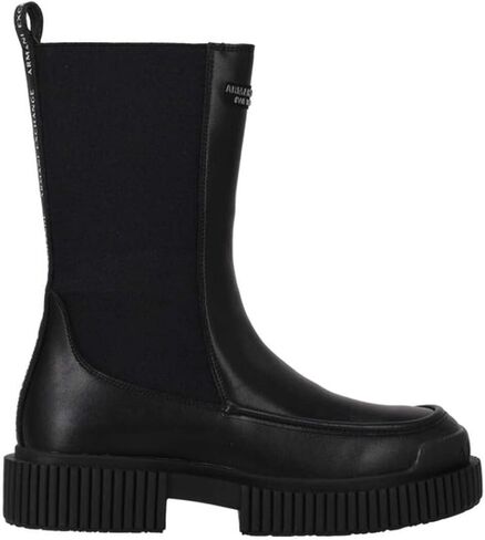 Armani Exchange Womens Exclusive We Beat as One Chunky Lug Sole Boot in Saudi Arabia