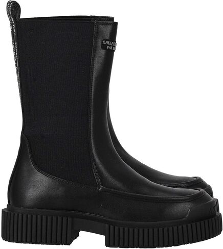 Armani Exchange Womens Exclusive We Beat as One Chunky Lug Sole Boot in Saudi Arabia