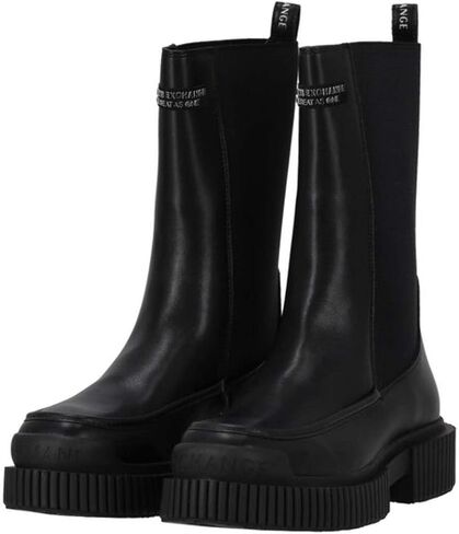 Armani Exchange Womens Exclusive We Beat as One Chunky Lug Sole Boot in Saudi Arabia