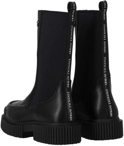 Armani Exchange Womens Exclusive We Beat as One Chunky Lug Sole Boot in Saudi Arabia