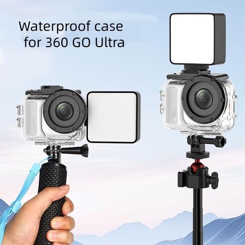 60m Waterproof Case for Insta360 GO Ultra,Underwater Shooting Housing Invisible Diving Case Protective Cover Sleeve Shell for GO Ultra Action Camera in Saudi Arabia