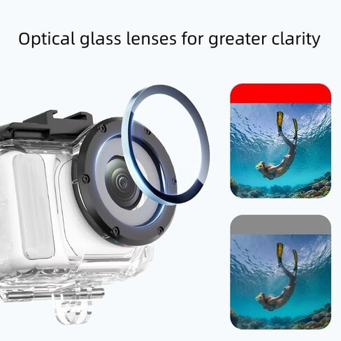 60m Waterproof Case for Insta360 GO Ultra,Underwater Shooting Housing Invisible Diving Case Protective Cover Sleeve Shell for GO Ultra Action Camera in Saudi Arabia
