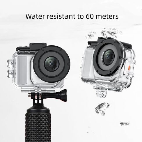 60m Waterproof Case for Insta360 GO Ultra,Underwater Shooting Housing Invisible Diving Case Protective Cover Sleeve Shell for GO Ultra Action Camera in Saudi Arabia