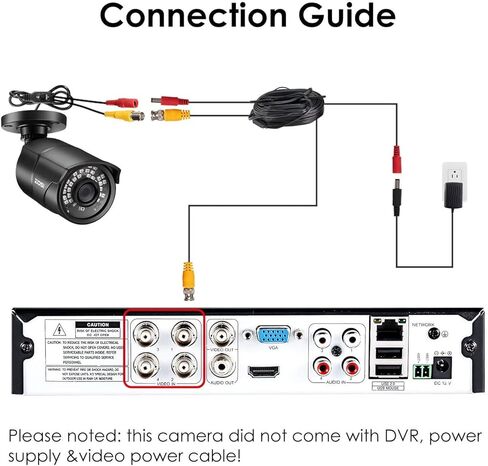 ZOSI 2.0 MP 1080P 4 في 1 كاميرات أمان TVI/CVI/AHD/CVBS كاميرا ليلية نهارية مسافة 100 قدم بالأشعة تحت الحمراء، غلاف معدني من الألومنيوم، متوافق مع HD-TVI، AHD، CVI، وCVBS/960H DVR التناظري (مجدد معتمد) in Kuwait