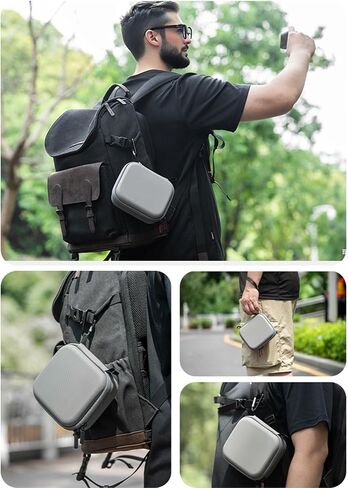 Sanpyl Carrying Case for Action Camera, Shockproof Storage Bag Mini Protective Case for Camera and Accessories in Saudi Arabia