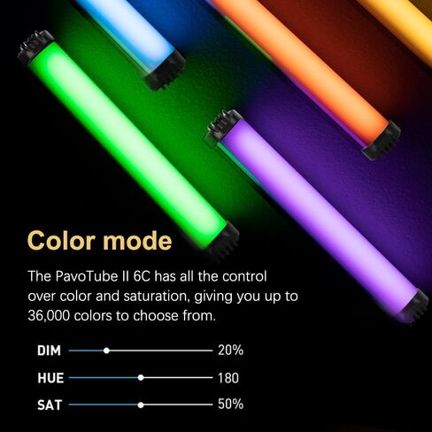 Goshyda RGB Handheld Photography Lamp with 49 Lighting Effects, 2000mAh Portable LED Video Light for Vlog, Dimmable 2700-7500K Camera Light Stick in Saudi Arabia