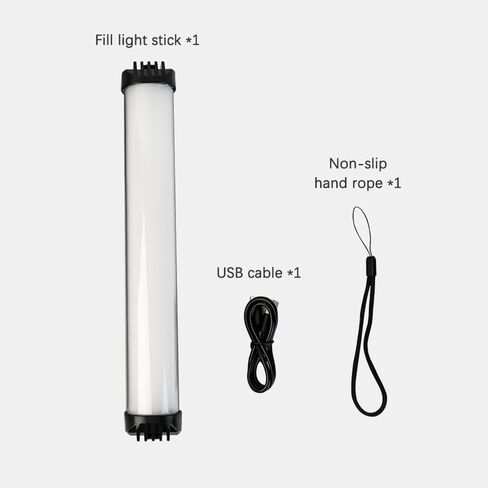 Goshyda RGB Handheld Photography Lamp with 49 Lighting Effects, 2000mAh Portable LED Video Light for Vlog, Dimmable 2700-7500K Camera Light Stick in Saudi Arabia
