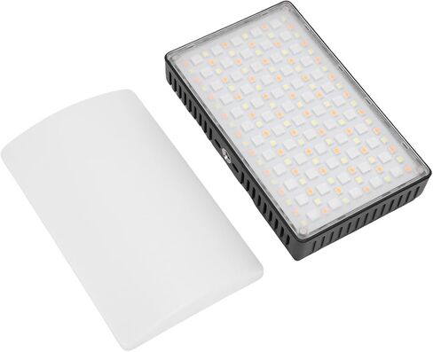 Goshyda Portable RGB Video Light with Soft Diffuser, Photography Light 1800-9000K Bi Color, 20 Scene, 2600mAh Rechargeable for Live Streaming Vlog in Saudi Arabia