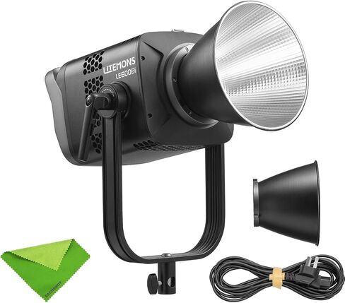 Godox LE600BI Black LE600 Bi LITEMONS Bi-Color LED Light, 620W 2800K~6500K, CRI ≈98 TLCI≈98, 11 FX Effects, Bowens Mount Photography Continuous Light, Support DMX/RDM Bluetooth Control in Saudi Arabia