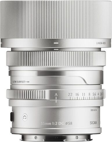 Sigma 35mm F2 DG Silver Contemporary Lens for L Mount Bundle with Editing Software and 64GB SD Card (3 Items) in Saudi Arabia