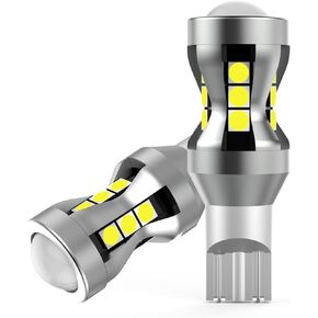 FAXCARS 921 LED Reverse Backup Light Bulbs for Toyota Tundra (2000-2013), 6000K Cool White SMD 3030 OEM Replacement W16W 912 Halogen Plug and Play, Pack of 2