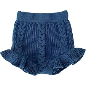 Ashmyova Baby Girls Knit Ruffles Shorts Toddler Bloomers Sweater Shorts