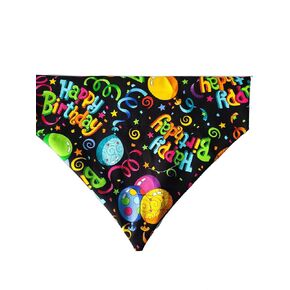 Happy Birthday Over the Collar Dog Bandana That Slips onto Their Existing Collar Size (XXL)