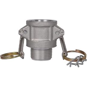 2 pcs Aluminum cam lock fittings (1" Part B) cam groove hose fitting camlock fittings, Male Adapter Female NPT Thread camlock fitting (1'')