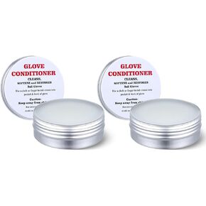 Swiffen 2 Pcs Baseball Glove Conditioner Leather Conditioner Cream Softball Baseball Glove Leather Conditioner for Break in Gloves Leather Sports Equipment Improving Flexibility