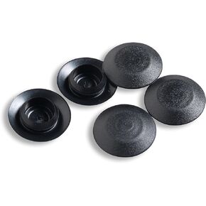 AMZ Clips and Fasteners 100 1/4" Black Plastic Flush Type Hole Plugs 1/2" Head