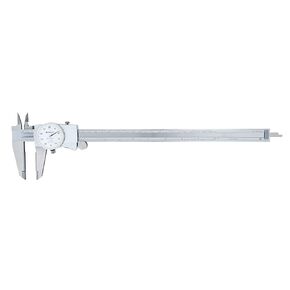 Mitutoyo 505-748 D12"TXWW Dial Caliper, ID, OD Carbide, 0.1"/Rev, 0"-12", 001"