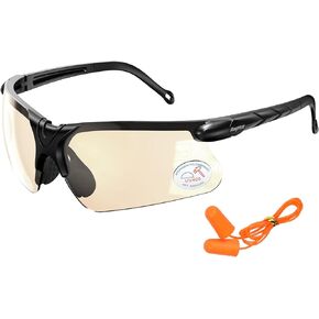 Raytice Shooting Glasses Hunting Safety Glasses Eye Protection for Shooting Range Lenses are produced by Carl Zeiss Vision Sunlens-Yellow