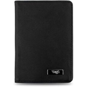 tag8 Passport Holder and Finder, Genuine Leather Passport Cover, RFID Blocking Technology to Shield Passport from Damage, Dual Passport Wallet Case for Cards and Documents