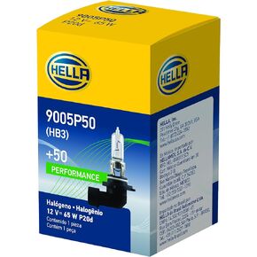 HELLA 9005P50 +50 Performance Bulb, 12V, 65W