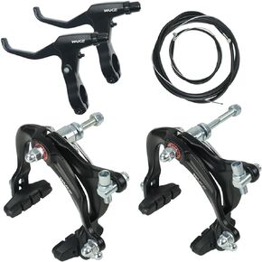 CYSKY Bike Brakes Set, Front and Rear C-Type Brakes Calipers, Include Inner and Outer Cables and Bike Brake Levers Kit for MTB Road Bicycle