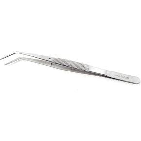 Lab Tweezers High Precision Forceps, 6" (15.2 cm), Fine Strong Point tweezers, Stainless Steel (6" Straight)