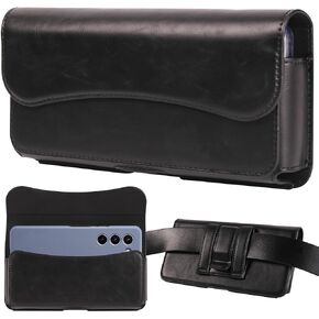 INGIDO Holster for iPhone 15 15 Pro 14, 14 Pro, 13 Pro, 13, 12 Pro, 12, iPhone 11, XR - Premium Cell Phone Case with Belt Clip [Magnetic Closure] ID Card Holder Pouch, Brownish-Black